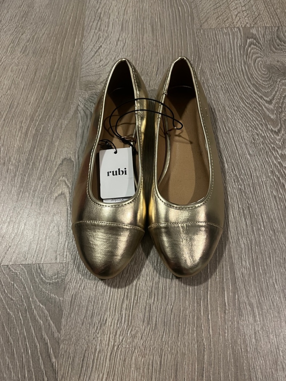 Gold Ballet Flats for Women